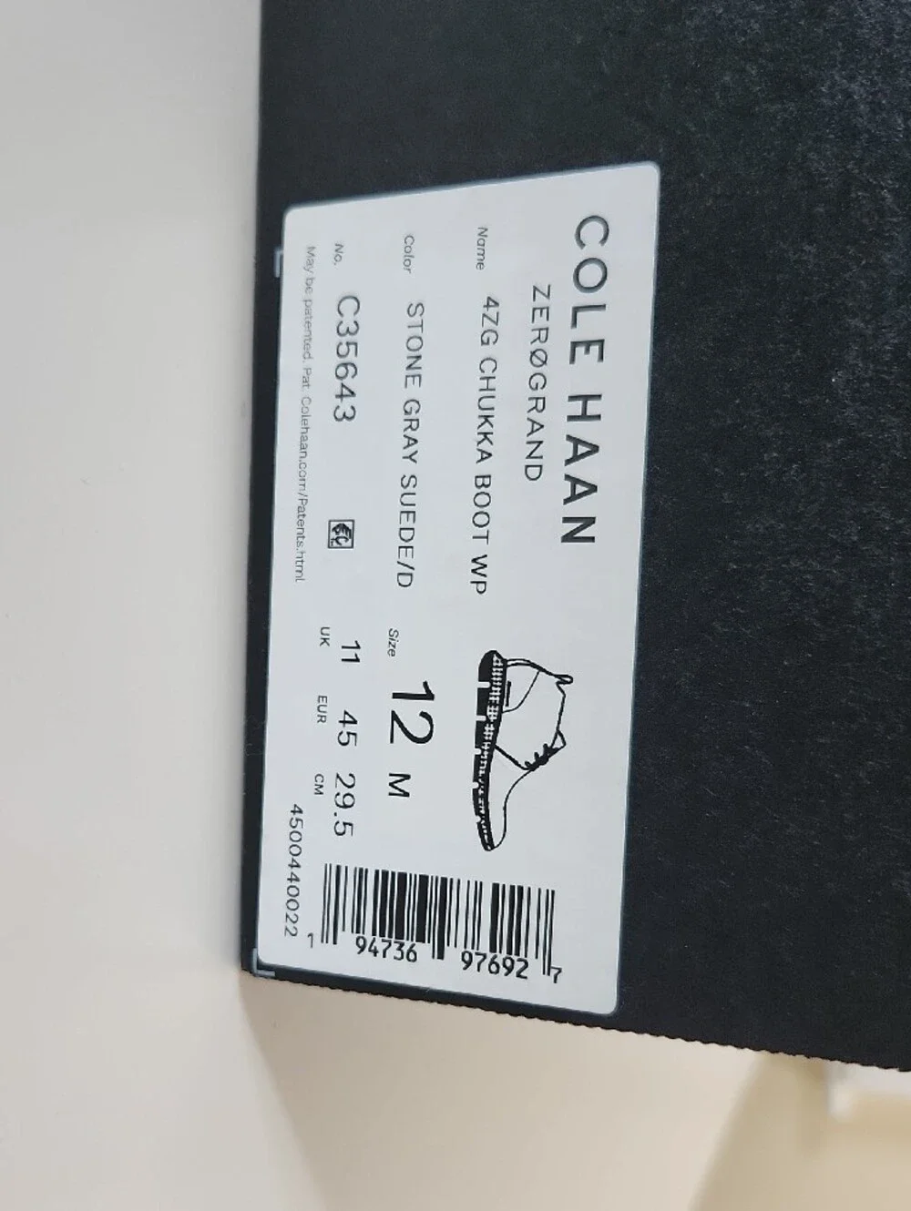 Cole Haan Men's Taupe Suede Chukka Boots with ZERO Insole